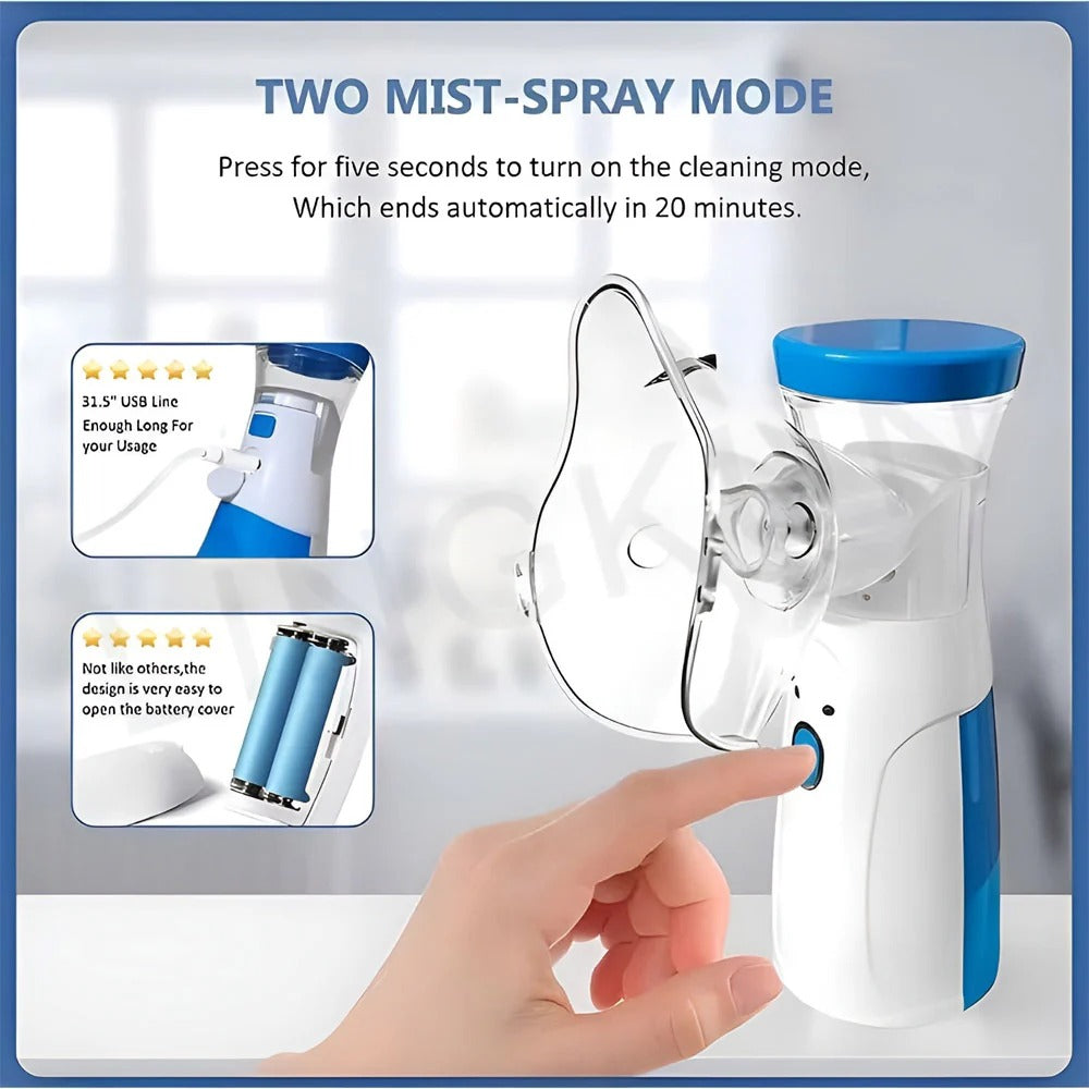 High Quality Mesh Nebulizer Portable ❤️ ( USB & Cell Operated 🔋)